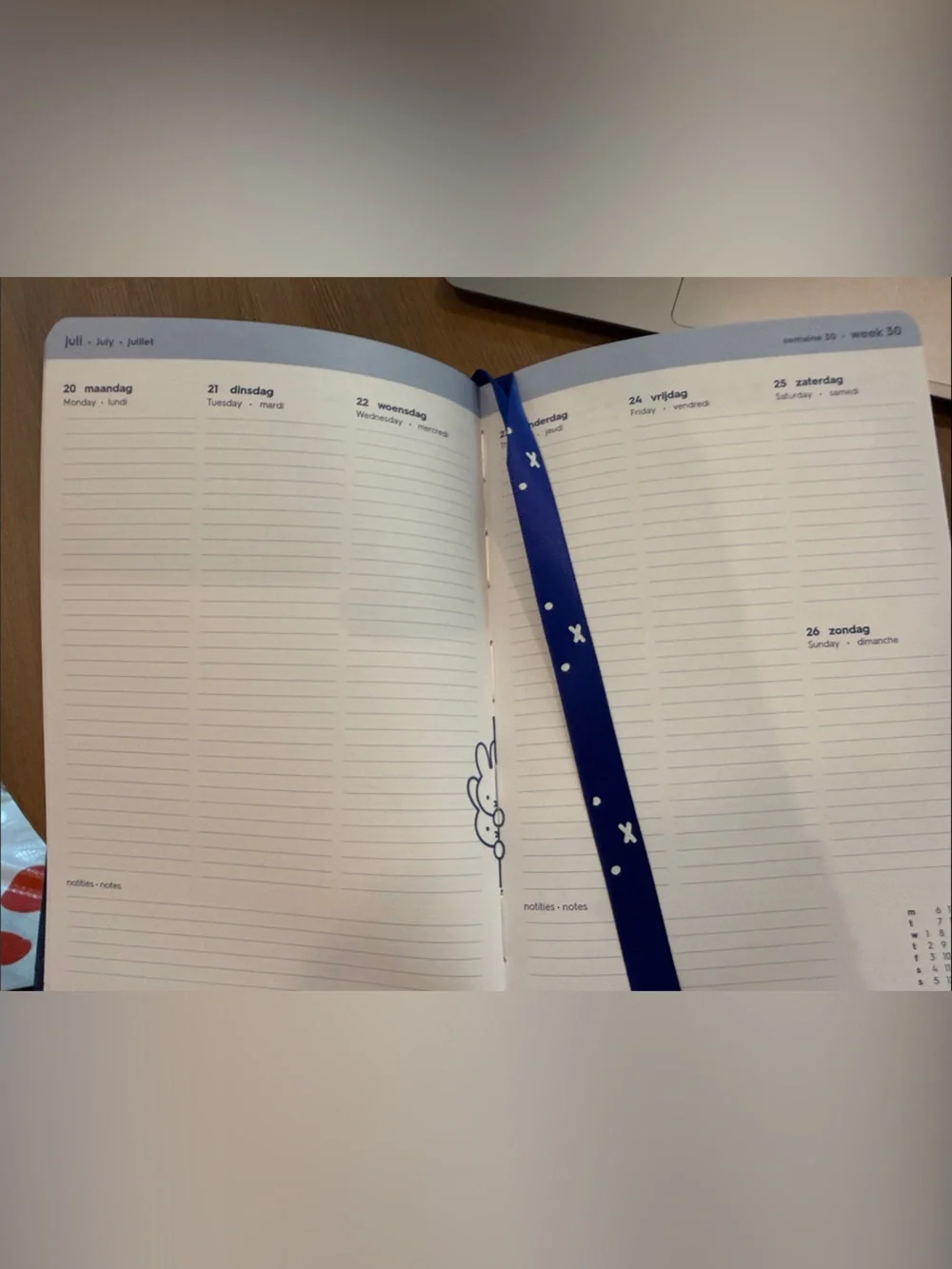 NWT 2026-2027 Miffy Denim Agenda with Miffy’s Snout